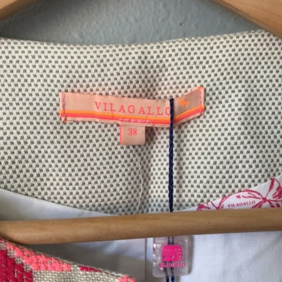 Vilagallo Embroidered Vest, Sz 38 / M - Picture 8 of 9